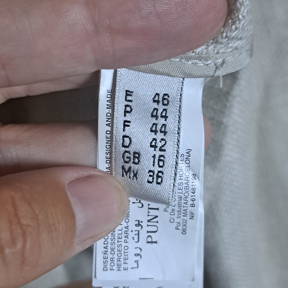 Women's Linen Light Beige Textured Blazer - Picture 4 of 5